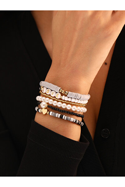 Take Two By Styli Set of 6 - Stackable Beaded Bracelets