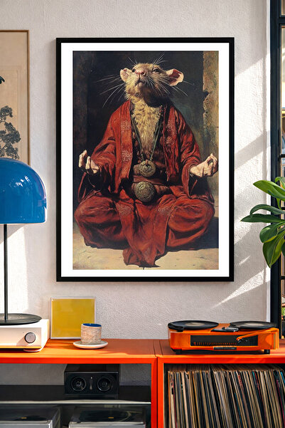 Koi Art Design Μοντέρνος πίνακας ζωγραφικής με μαύρο πλαίσιο, μονοκόμματος, μ...