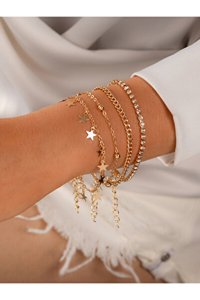 Take Two By Styli Set of 4 - Star Charm Bracelets