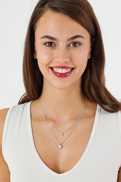 Swarovski Crystal LUXURY JEWELLERY ZİRCONİA AŞK IŞILTISI 43 cm 9 mm kalp Roun...