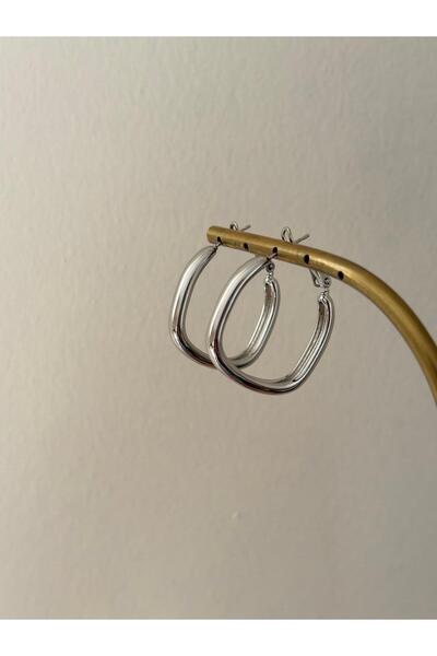 XUPING JEWELRY Square Model Clip-On Xp Silver Earrings