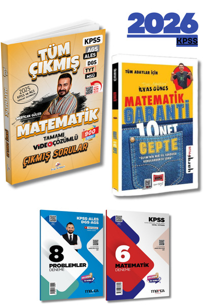 Dizgi Kitap 2026 KPSS AGS ALES DGS TYT MSÜ Matematik Çıkmış Sorular ve Cepte ...