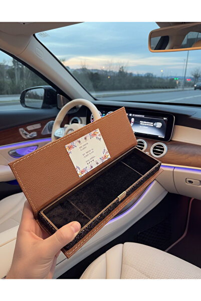 A-STİL TAKI Men's Gift Wooden Embroidered Large Prayer Beads Box