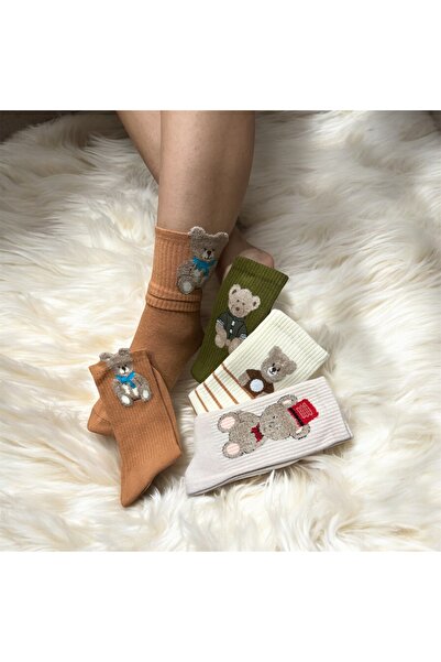 NF GLCN Teddy Bear Socks 4-Pack