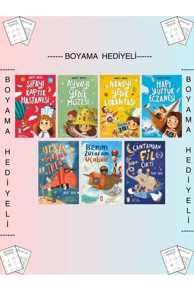 Timaş Yayınları Boyamalı Şifayı Kaptık Hastanesi Ayvayı Yedik Müzesi Hapı Yut...