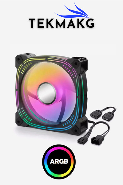 TEKMAKG مروحة هيكل الكمبيوتر TEK2656 ARGB مقاس 120 مم |   3. مروحة ألعاب هيدر...