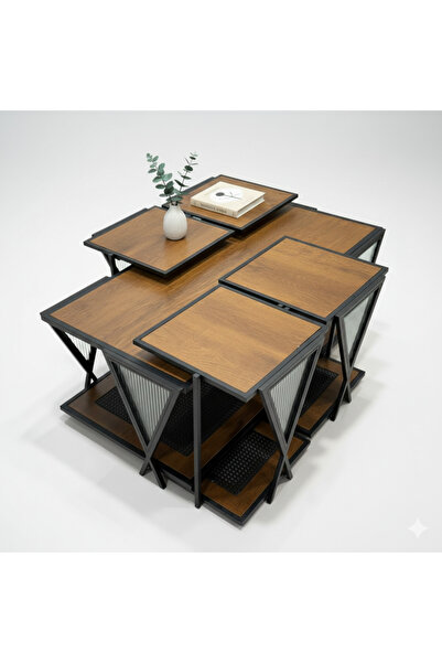 Generic Wooden Surface Floor Service Table Set – Practical & Elegant Design