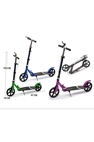 CN سكوتر للبالغين مع تعليق مزدوج سكوتر قابل للطي بعجلات كبيرة للمراهقين والأط...