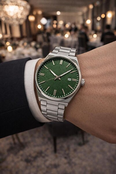 LOOQ Çelik Kordon Takvimli Erkek Kol Saati