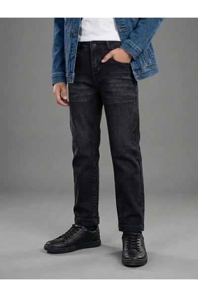 Tati Pantaloni de blugi pentru băieți, material elastic de piese, cu ștergere...