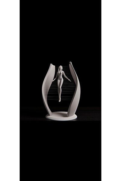 LO ADORO Özel Tasarım masa Biblo Yoğa Havada kadın Ruhun ateşle değil, dengey...