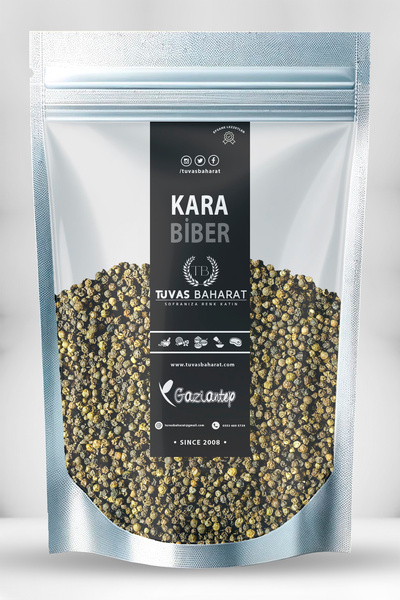 TUVAS BAHARAT Karabiber 40gr (Tane) | %100 Saf Baharat
