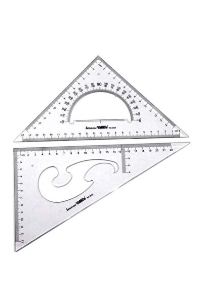 Generic Pack Of 2 Triangle Scale Set Black/Clear