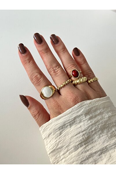 Charmist مجموعة خواتم متعددة ملونة