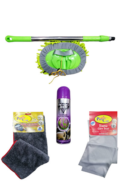 Oto Bakım 4Lü Set Oto Yıkama Mopu Havlu Bez