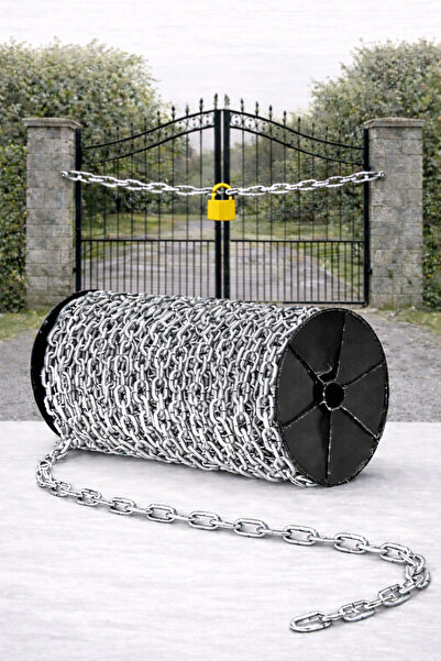 Vi Caro 3 mm Galvaniz Zincir 2 Metre | Paslanmaz Sanayi Zinciri | Bahçe, Atöl...