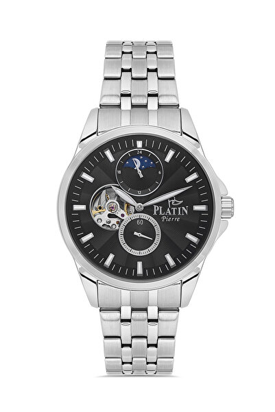 Platin Pierre Pl-1278Ga-A2 Steel Band Functions Active Automatic Men's Wristw...