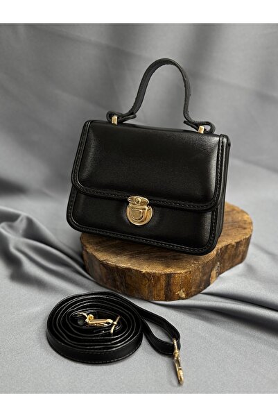 BENAHOLL Women's Bag Velza Lock Buckle Detailed Stylish Bag Mini Bag-Ta0040 B...