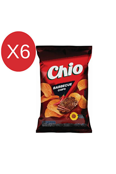 chio 6x - chio barbecue chips, 60 g