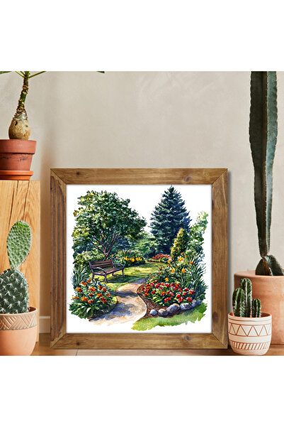 Tuba Decor Square Painting with Wooden Frame