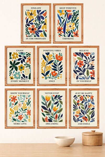 UNT Σετ ζωγραφικής MDF με εκτύπωση UV 9 τεμαχίων με θέμα την κίνητροτητα – Μο...