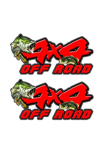 Oracal Set 2 stickere decorative 4x4 off road pentru pescari