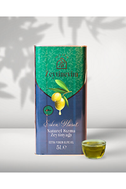 Büyükdere Zeytinevim Edremit-Erken Hasat Soğuk Sıkım Zeytinyağı 5 Litre-Yükse...