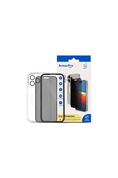 ArmorPro ارمور برو - بكج 3 في 1 لاجهزة الايفون 16 ماج سيف - لقافة
