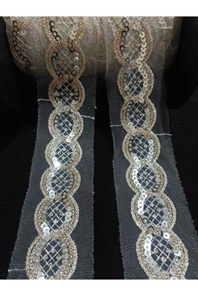 ULUPAMİR إكسسوار فستان مزين بالترتر الفضي