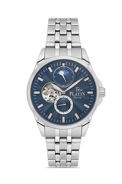 Platin Pierre Pl-1278Ga-A3 Steel Band Functions Active Automatic Men's Wristw...