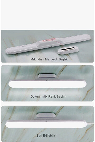 Cata Martı Şarjlı Aplik 6W 3 Renk Mıknatıslı