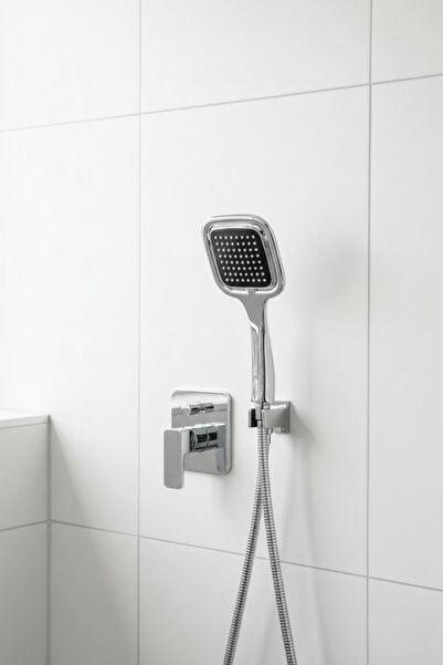 BUMAK Krom Kaplama Paslanmaz Kare Su tasarruflu Yüksek Basınçlı Ayarlanabilir...