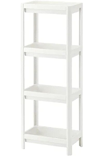 Generic Viskin Shelving Unit White 36x100cm