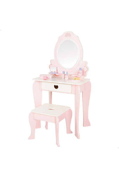 WOOMAX Toy dressing table 48 X 92 X 32 CM White Pink