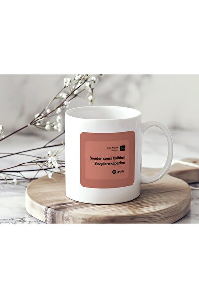 Beramussa After You, I Covered My Heart for Lovers Spotify Design Mug - Emoti...