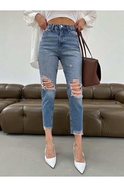 Aida Fashion Mom lazer kesim jeans