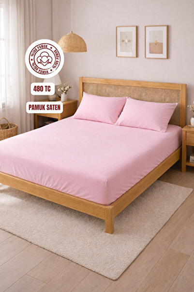 sutra 120 Konac (480 TC) 100% pamuk Saten Bračni Čaršav sa lastišem Set