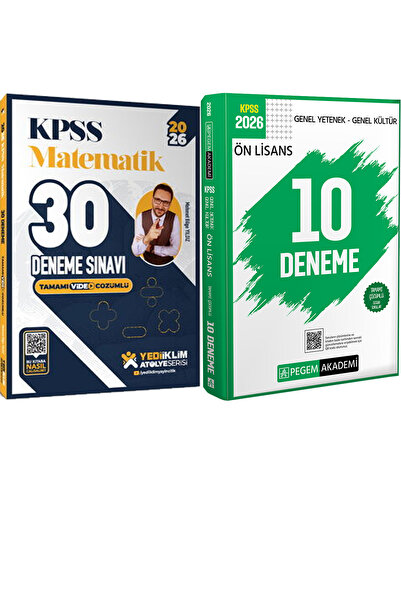 Yediiklim Yayınları 2026 KPSS Atölye Serisi Matematik 30 Deneme Sınavı - 2026...