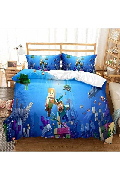 Generic Minecraft Game Peripheral Bedding Two-Piece Set
