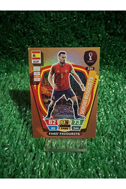 Panini Sergio Busquets Fans' Favorite 2022 Qatar World Cup Game Card