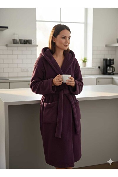MOONSAND Mor Wellsoft Plush Hooded Unisex Dressing Gown