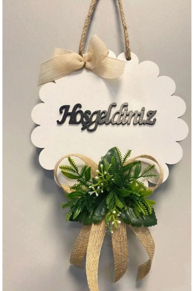 PAŞAOĞLU PLEKSİ Papatyalı Hoşgeldiniz Kapı Süsü