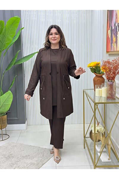 GK Oslo Knitted Fabric Three-Piece Set with Waist Tie