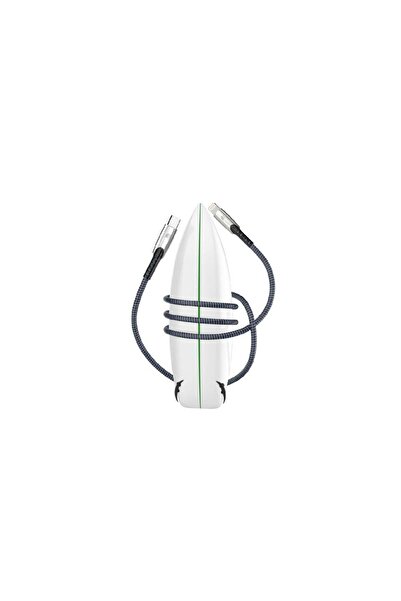 Generic iPhone charger cable, PD fabric, navy blue, Spark Berry