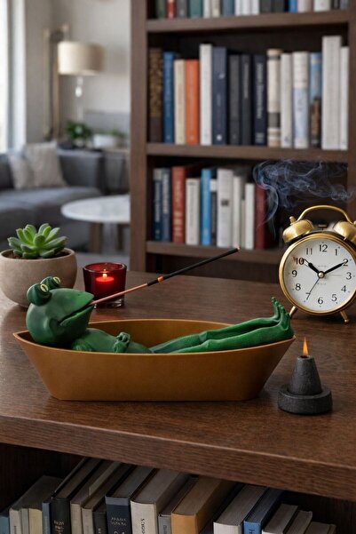 FROG Figure Incense Holder Home Decoration Gift Alternative Table Top Decor