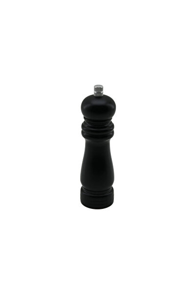 Generic Brand مطحنة توابل خشبية سوداء صغيرة = القطر: 4.5 سم - الطول: 15.5 سم ...