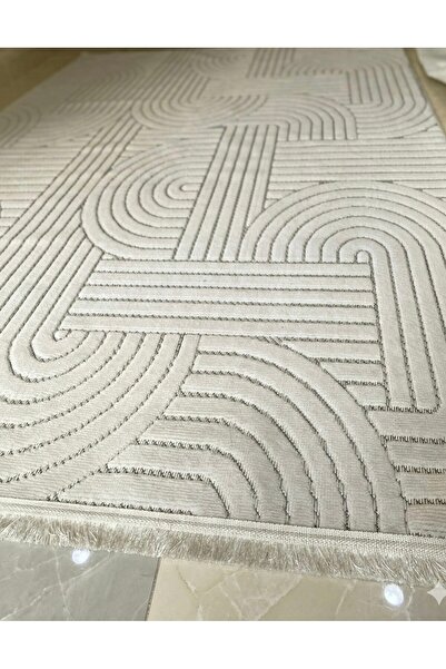 Deffino home Açık Gri Bohem İskandinav Modern Saçaklı Doğal Pamuk Taban Salon...