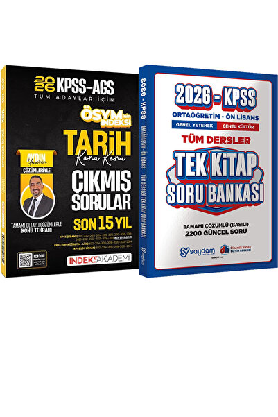 İndeks Akademi Yayıncılık 2026 KPSS Tarih ÖSYMnin İndeksi Çıkmış Sorular Son ...