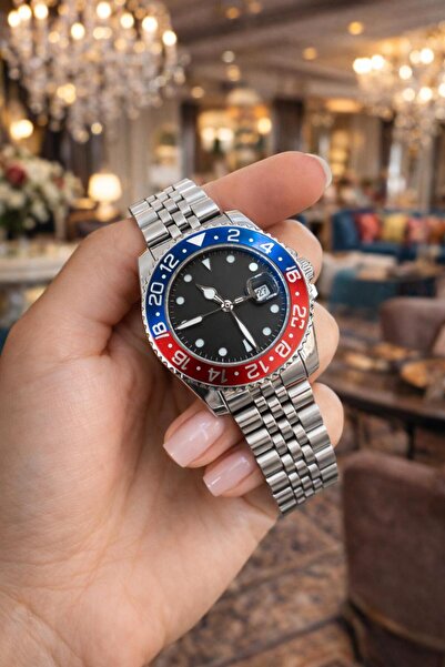 LOOQ Takvimli Retro Çelik Kordon Erkek Kol Saati