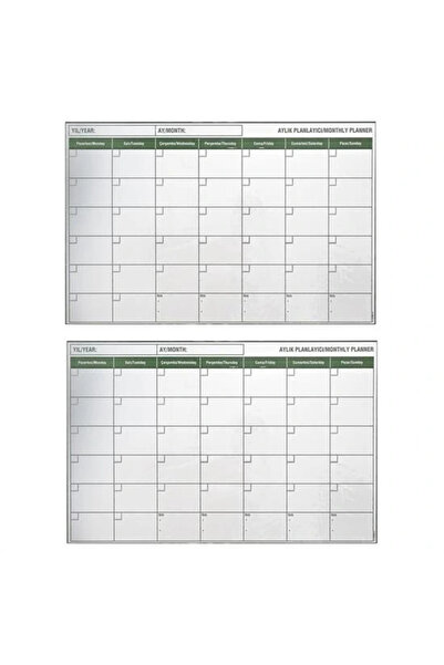 Genel Markalar Manyetik Yapışkanlı Bir Aylık Program Planlayıcı Takvim 85x56 cm (5047)